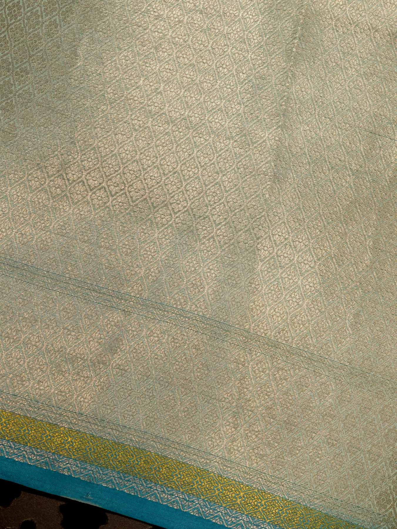 Multicolor Pure Dupion Silk Saree with Zari Tilfi Meenakari & Hand Rangkaat