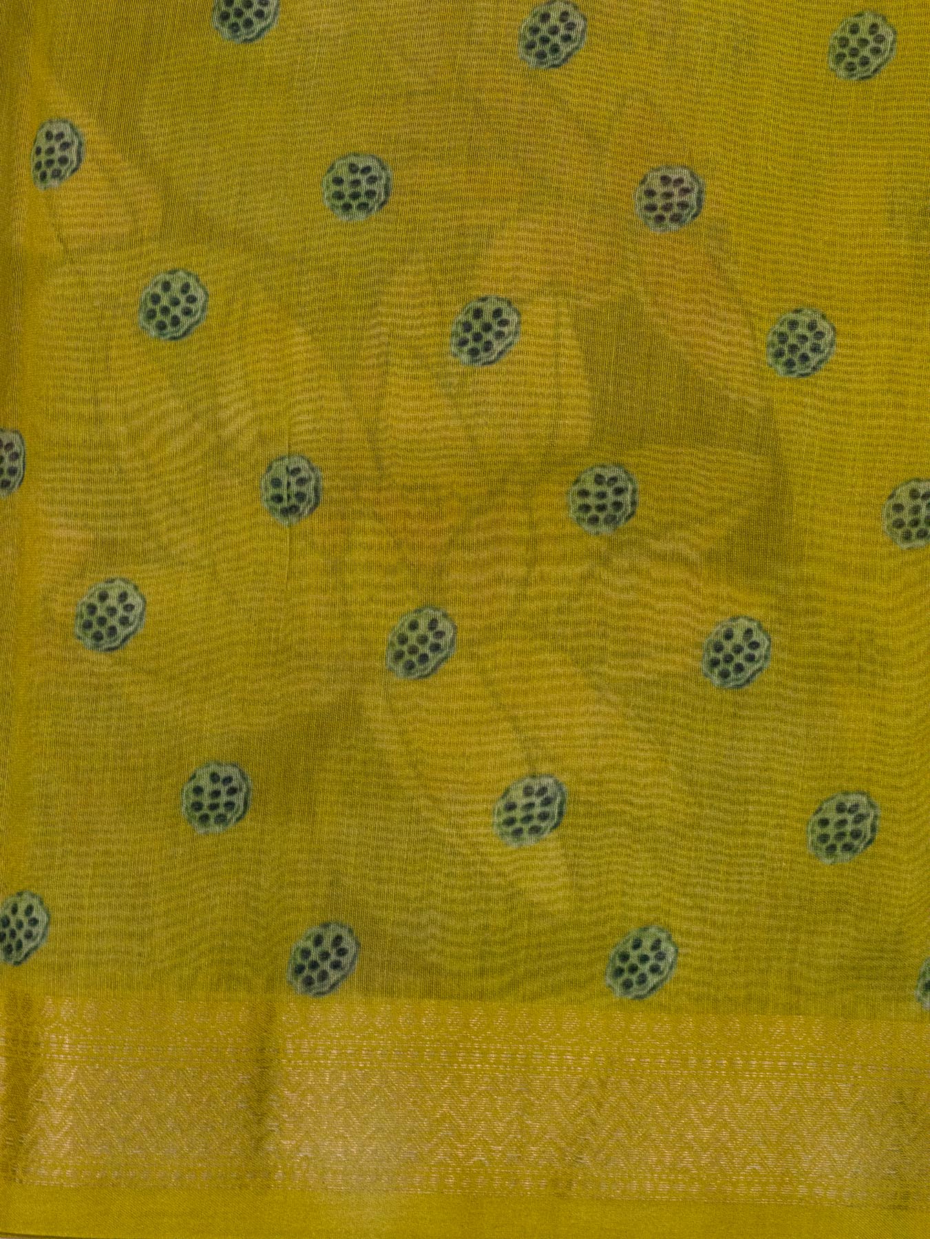 Walnut Brown Pure Silk Pure Silk Cotton Chanderi Mahewshwari Saree Digital Print