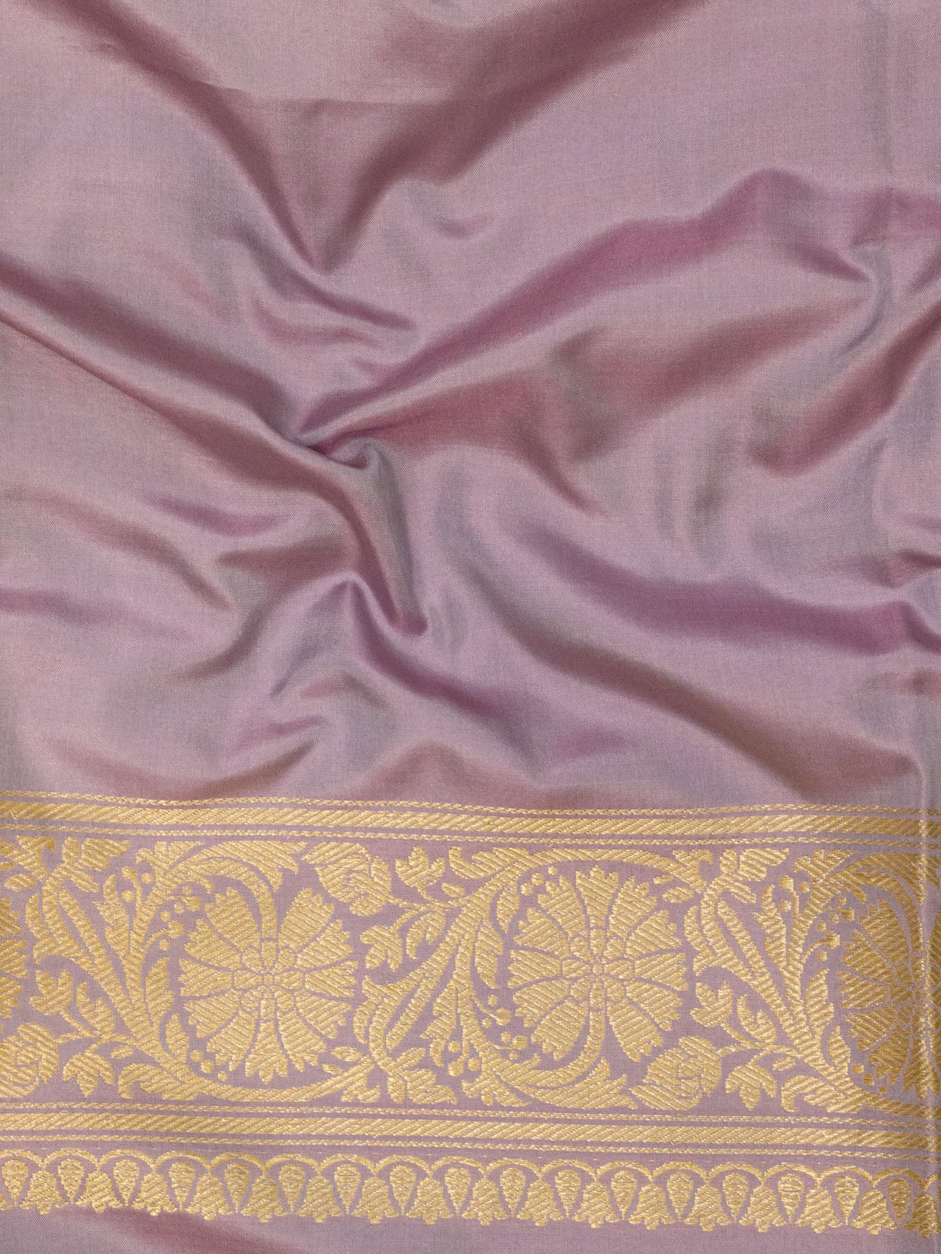Sea Blue Pure Katan Silk Handloom Saree Kadhwa Gold & Silver Zari Buti