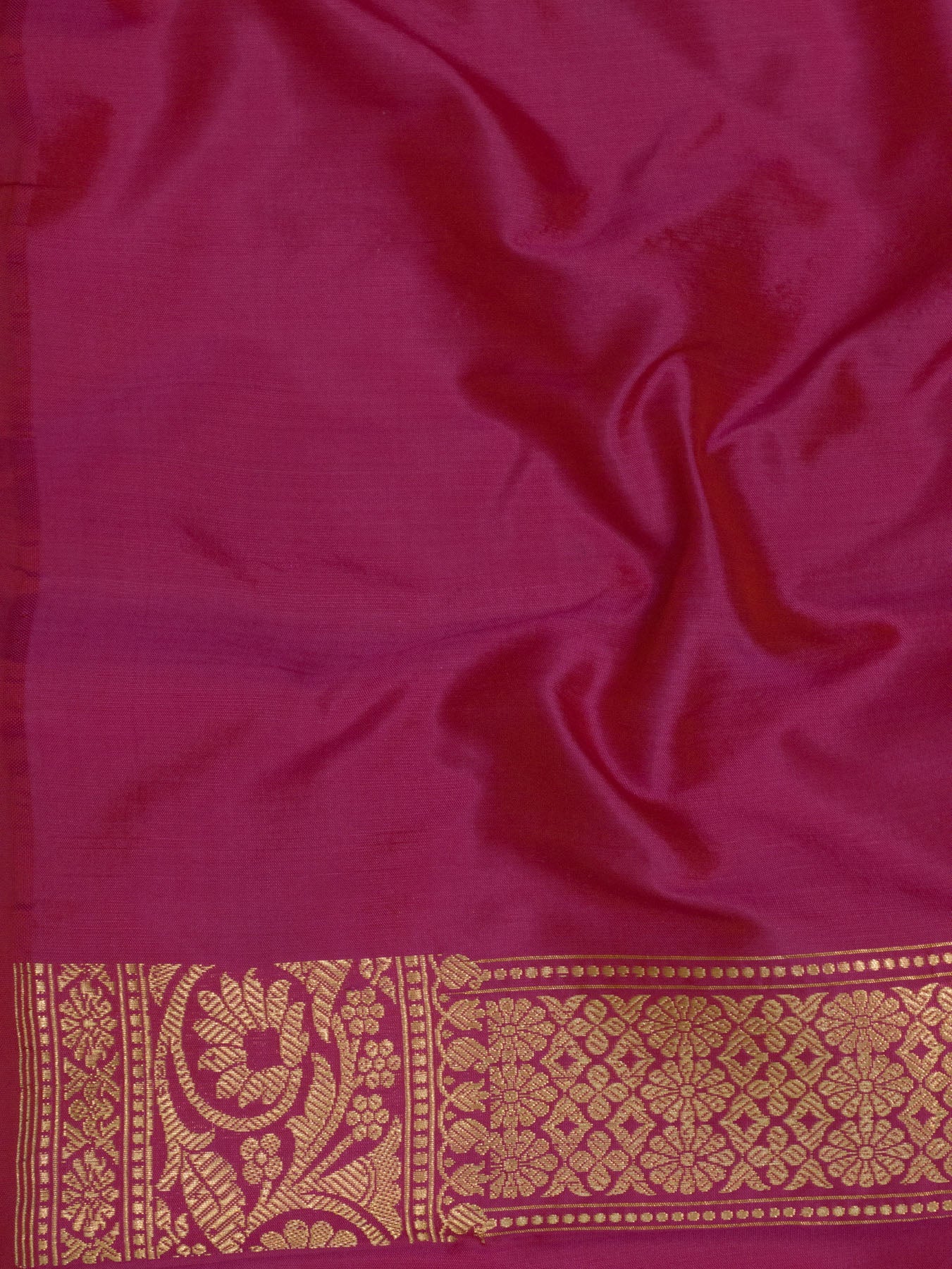 Dhoop Chaon Rani Pure Katan Silk Handloom Saree with Kadhwa Jangla Gold Zari Tilfi Meenakari