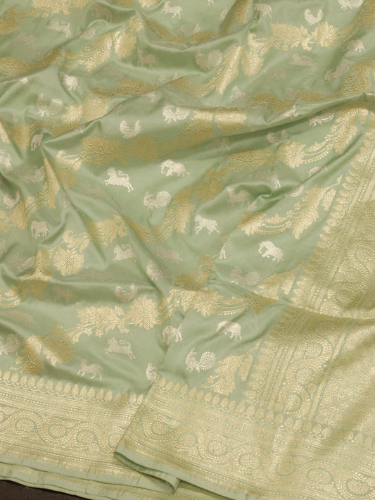 Reverse side of a Kadhwa Shikargah Jangla handloom weave showing individually tied-off motifs