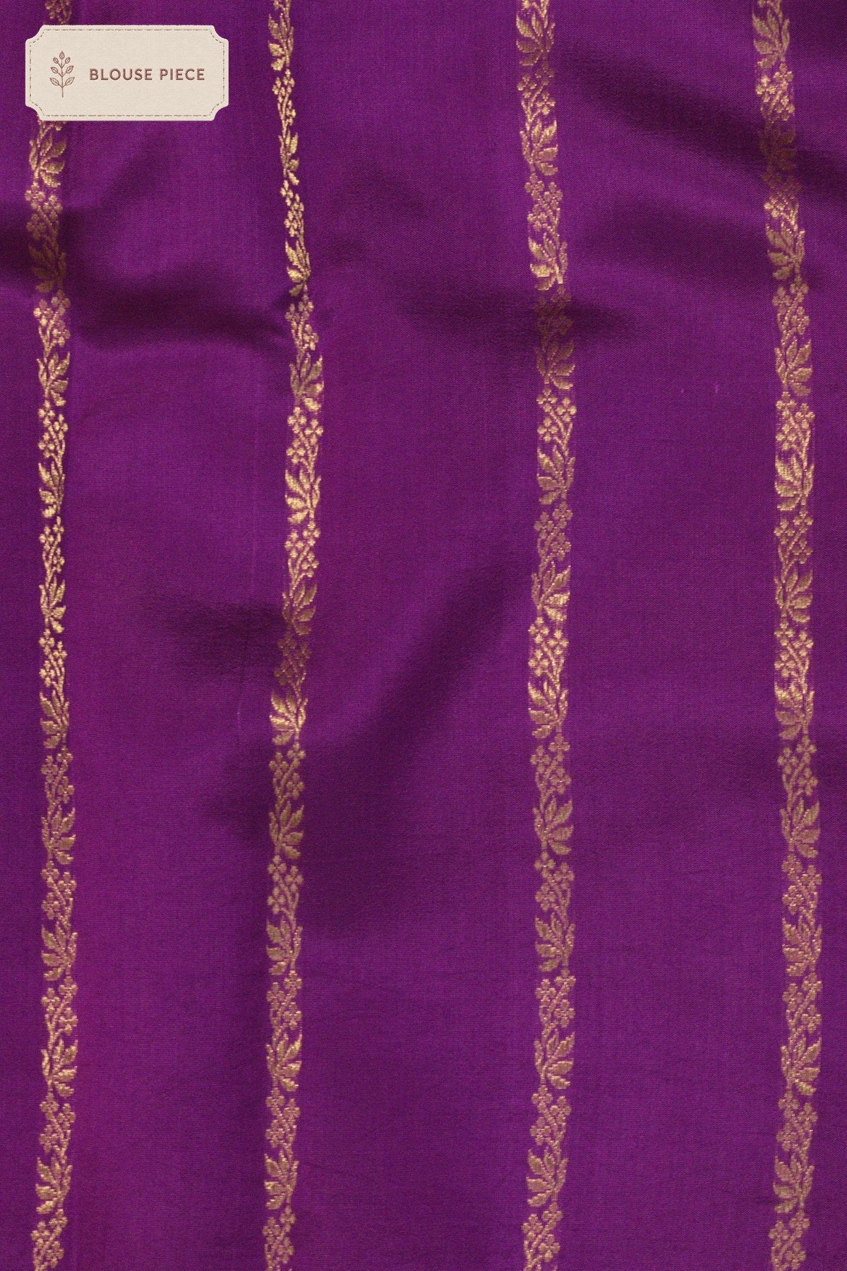 Pure Katan Silk Purple Banarasi Handloom Saree with Kadhwa Zari Buta Satin Border & Buti - close-up - ZARISPIRE