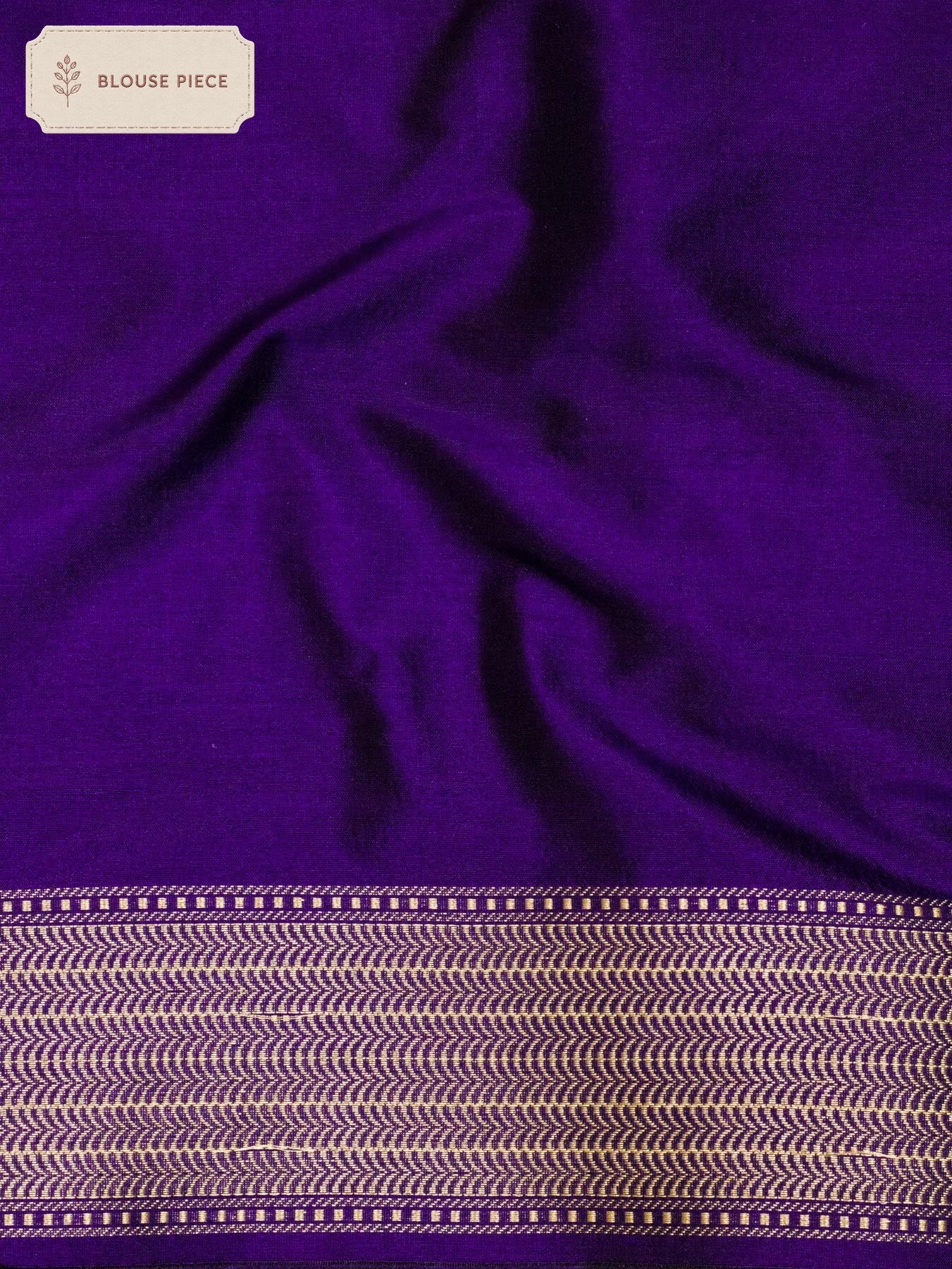 Pure Katan Silk Silver Banarasi Purple Handloom Saree Kadhwa Gold & Zari Floral Buti - close-up - ZARISPIRE