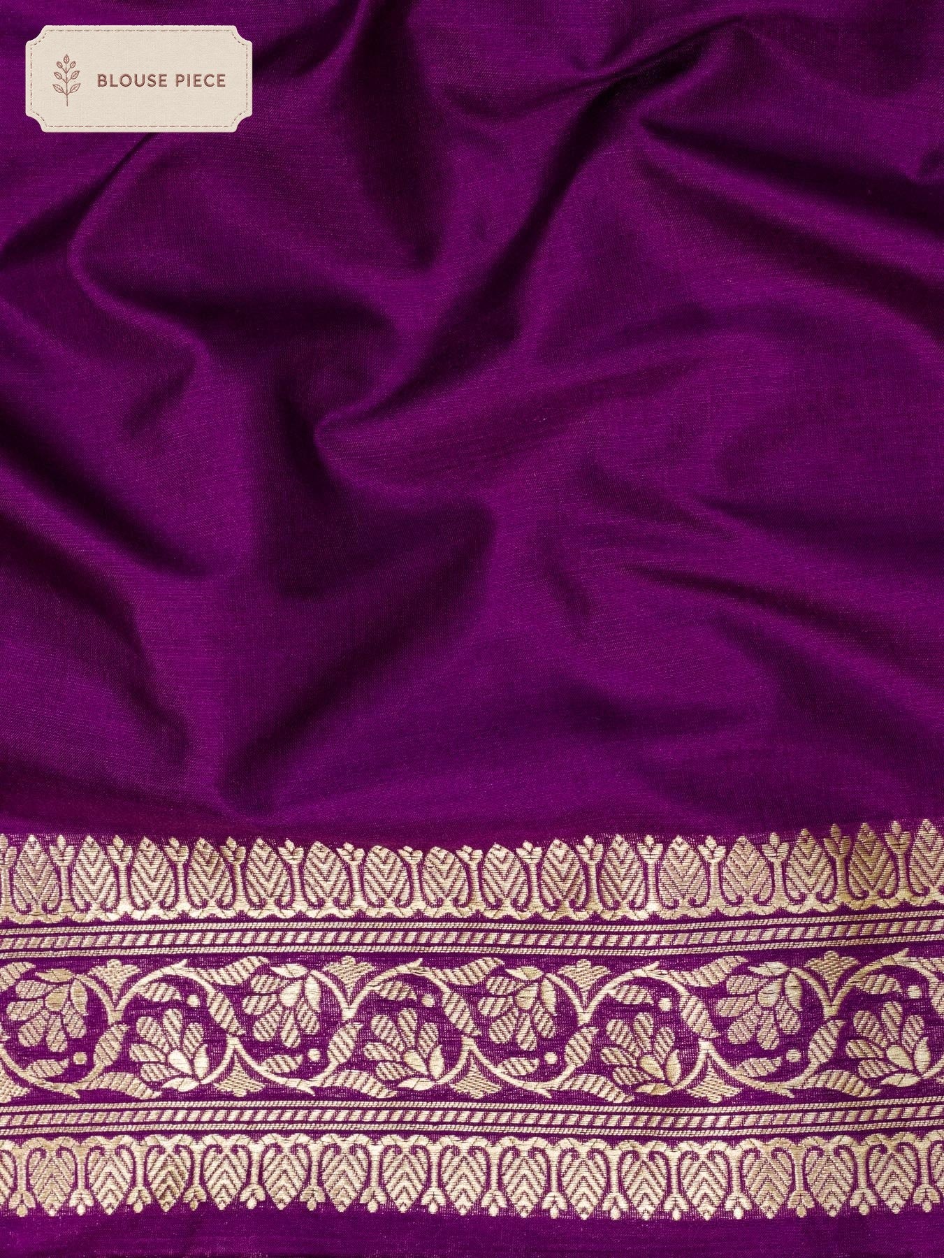 Pure Katan Silk Magenta Banarasi Exquisitely woven using traditional Khaddi weaving techniques and adorned with - ZARISPIRE