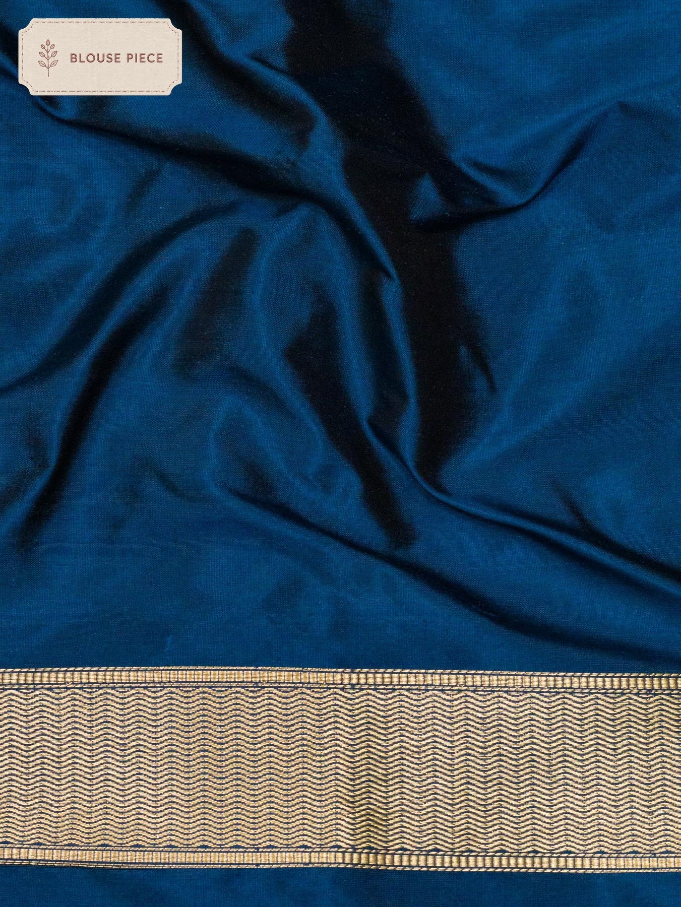 Pure Katan Silk Blue Banarasi Exquisite Ayodhya Dham Saree with Kadhwa Shri Ram Mandir Tilfi Meenakari Border - ZARISPIRE