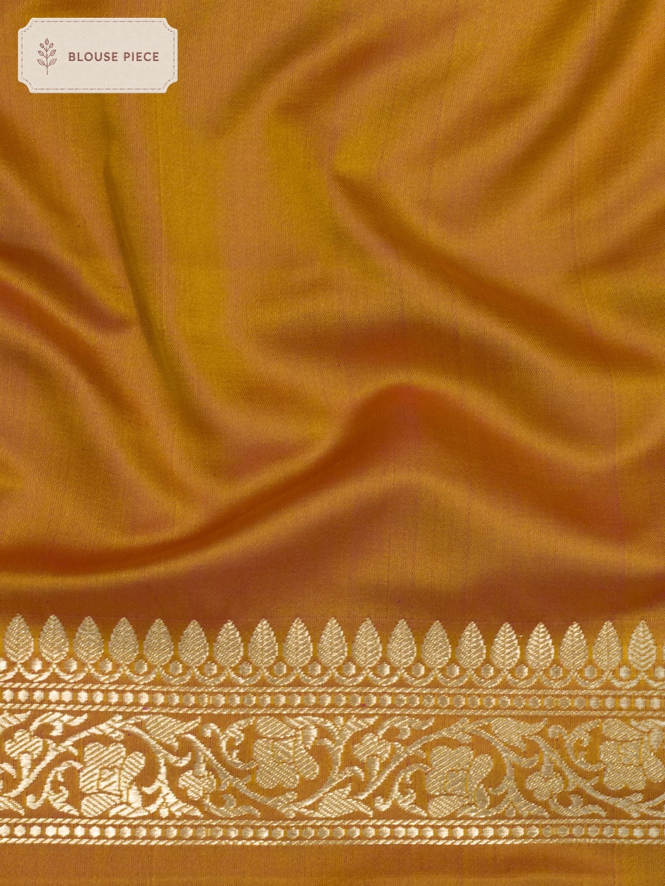 Pure Satin Silk Yellow Banarasi Allover Alfi Jamawar Tanchui & Zari Buti Accents - front view - ZARISPIRE