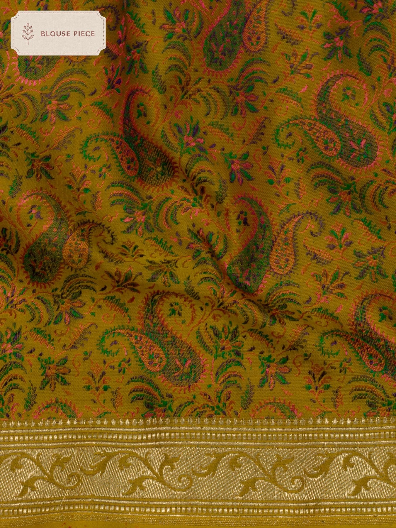 Pure Satin Silk Yellow Banarasi Plain Saree with Kadhwa Zari Border and Tilfi Jamawar Tanchui Pallu and Blouse - ZARISPIRE