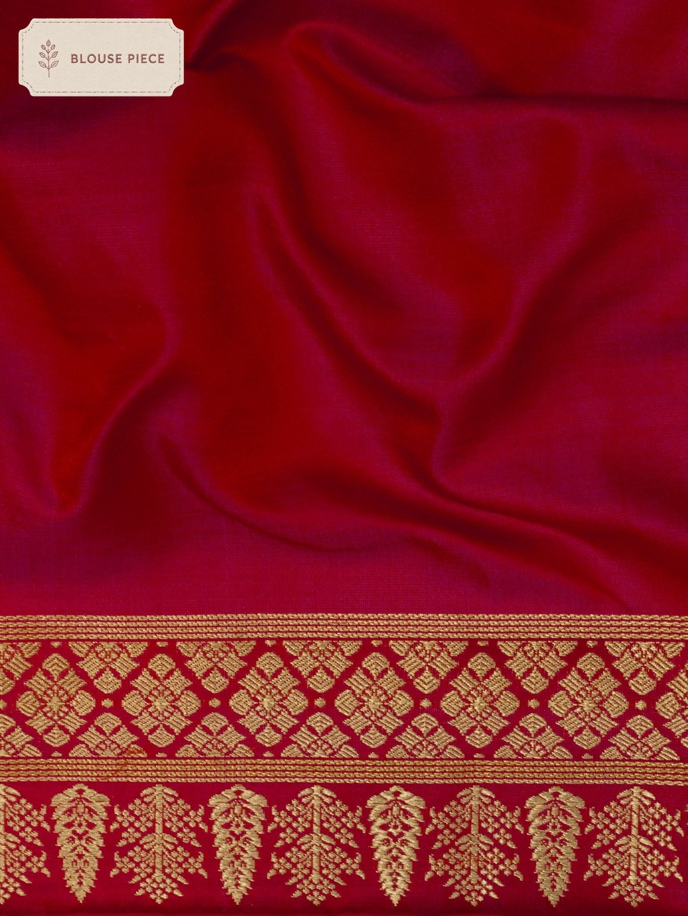 Pure Satin Silk Wine Banarasi Dhoop Chaon Red Rani Handloom Saree with Kadhwa Border & Pallu and Khaddi Fine - ZARISPIRE