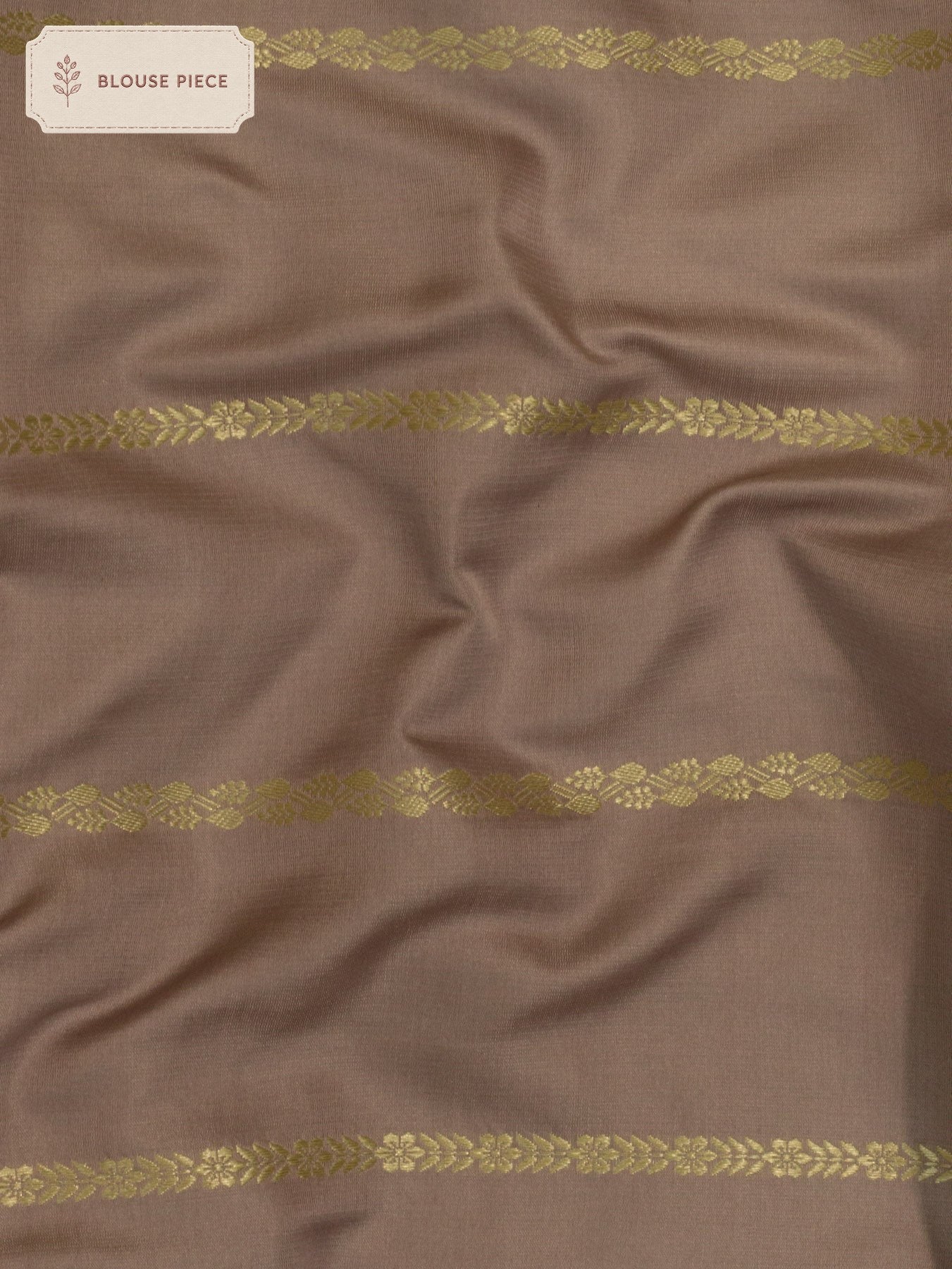 Pure Satin Silk Dusty Mauve Banarasi Handloom Saree with Kadhwa Koniya Pallu & Border & Fine Zari Khaddi Buti - ZARISPIRE