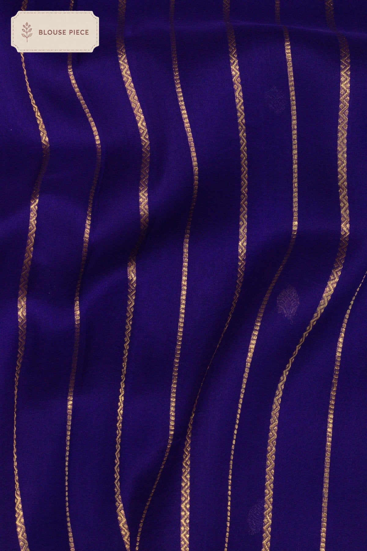 Pure Kora Organza Silk Purple Banarasi Exquisitely adorned with Kadhwa Gold and Silver Zari Aadha Jaal and - ZARISPIRE