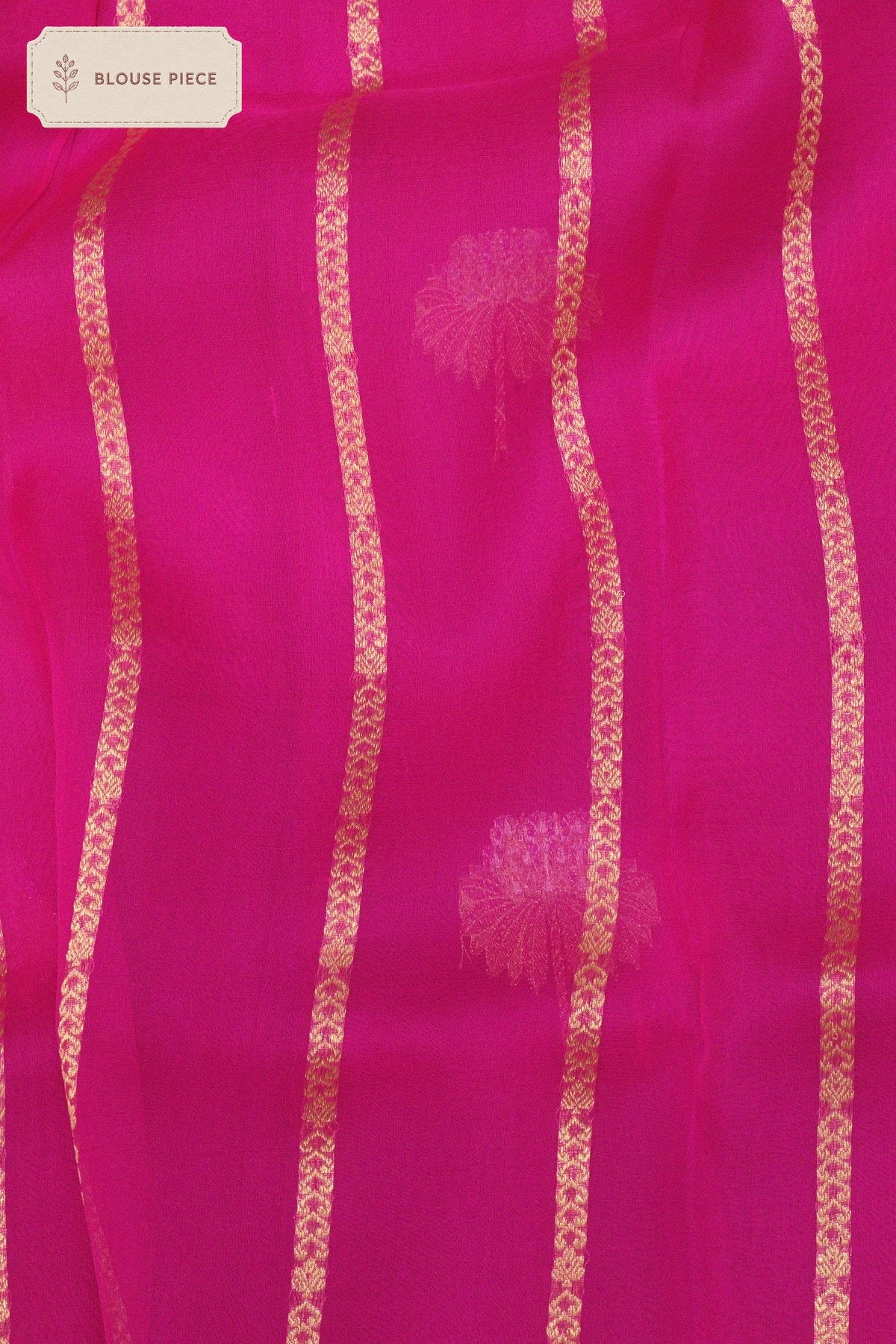 Pure Kora Organza Silk Pink Banarasi Elegantly Adorned With Intricate Kadhwa Gold And Silver Zari Butis And - ZARISPIRE