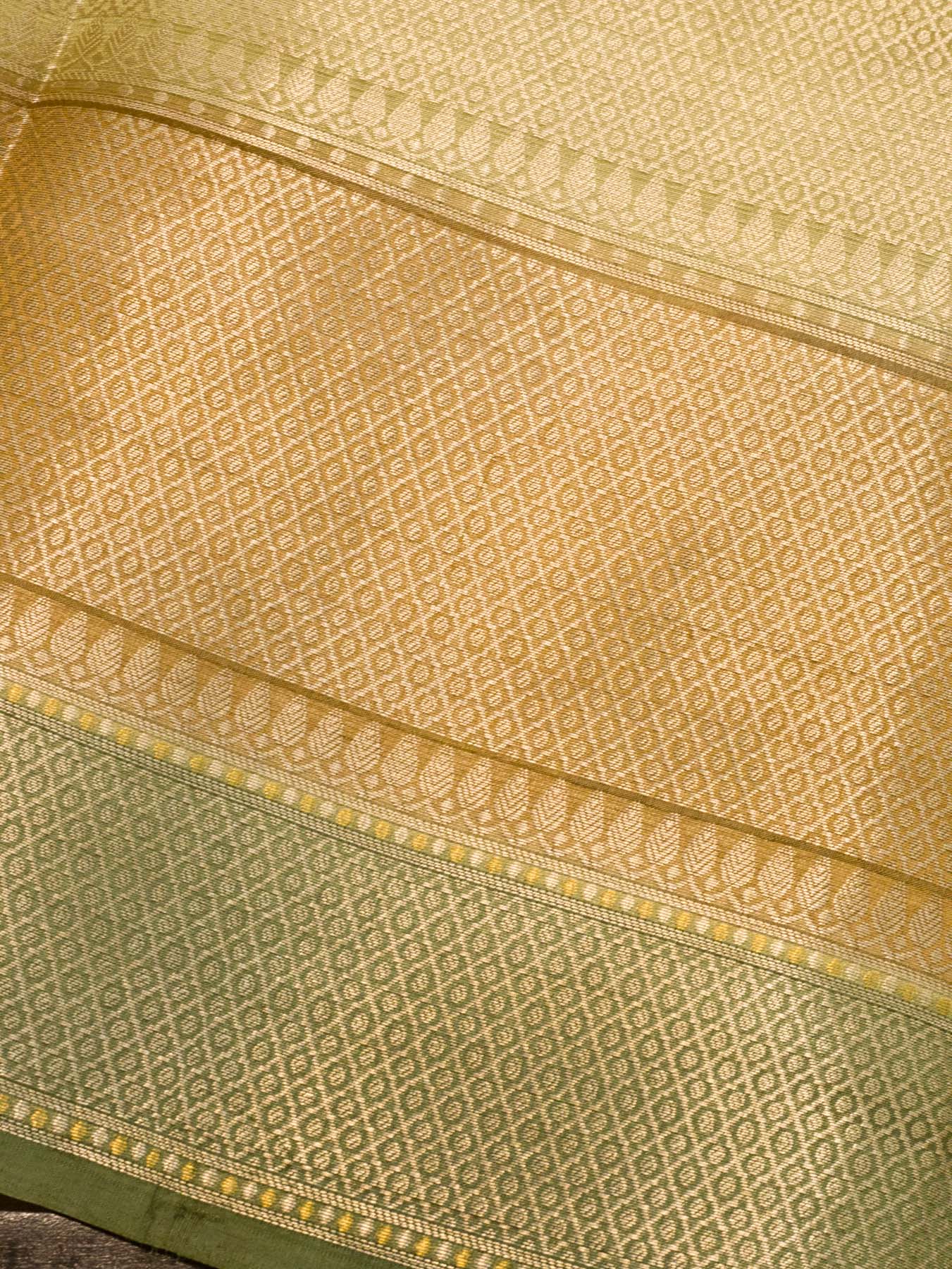 Multicolor Pastel Hues Pure Dupion Silk Saree with Zari Tilfi Meenakari & Hand Rangkaat