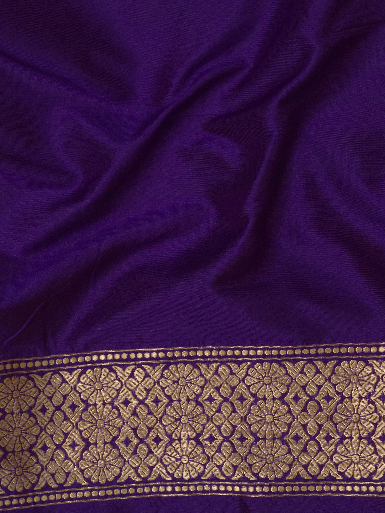 Purple Pure Katan Silk Handloom Saree with Kadhwa Shikargah Jangla Gold Zari Tilfi Meenakari