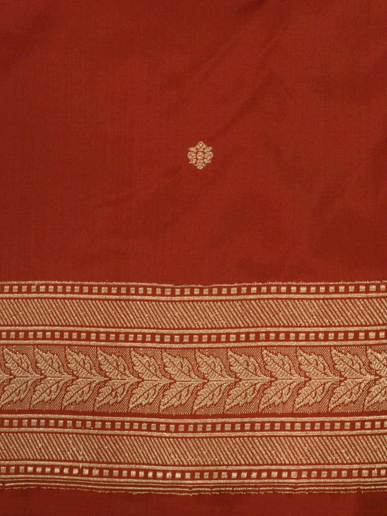 Shaadi Red Pure Katan Silk Handloom Saree with Kadhwa Fine Gold Zari Buti