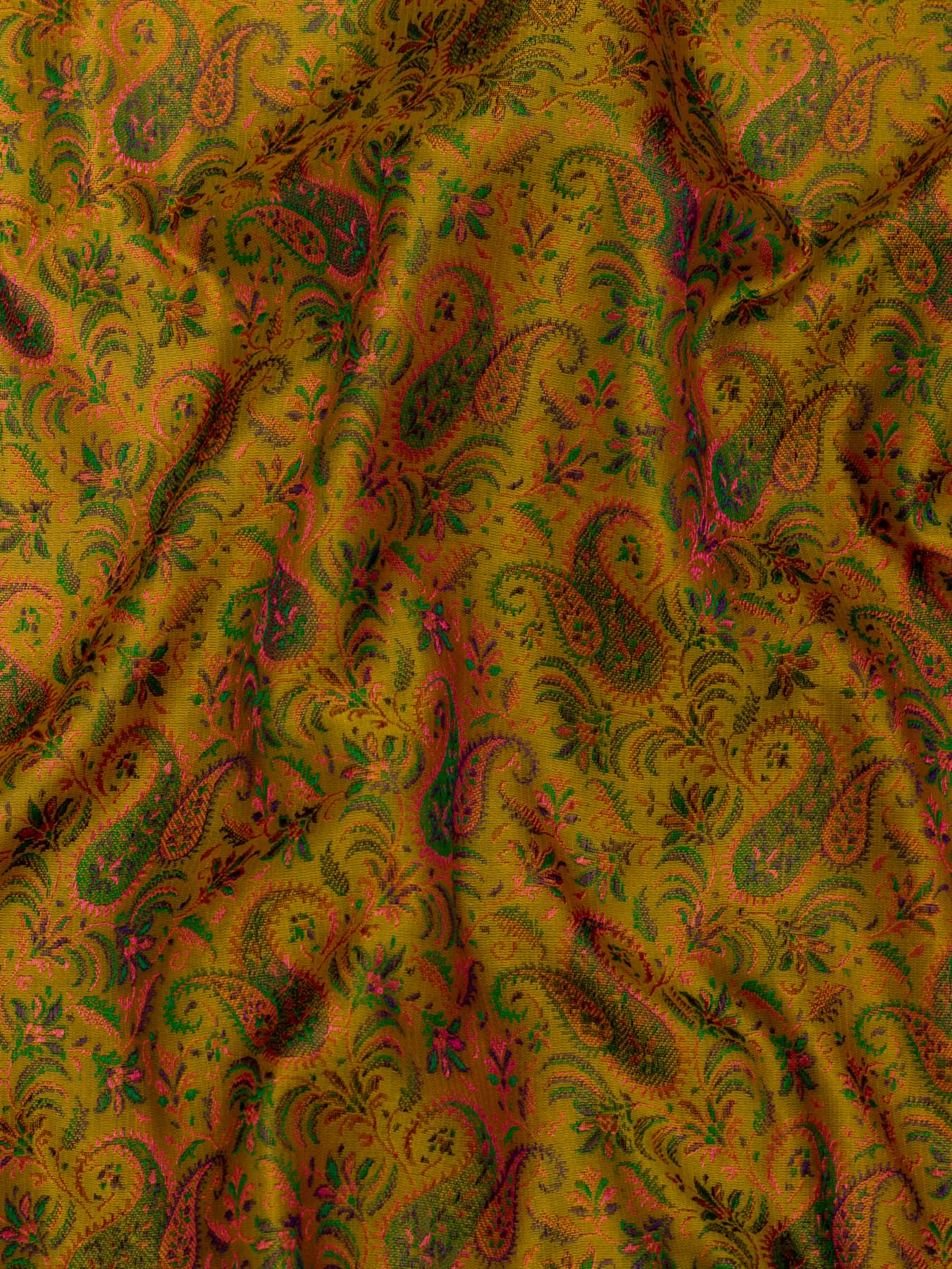 Pure Satin Silk Yellow Banarasi Plain Saree with Kadhwa Zari Border and Tilfi Jamawar Tanchui Pallu and Blouse - ZARISPIRE