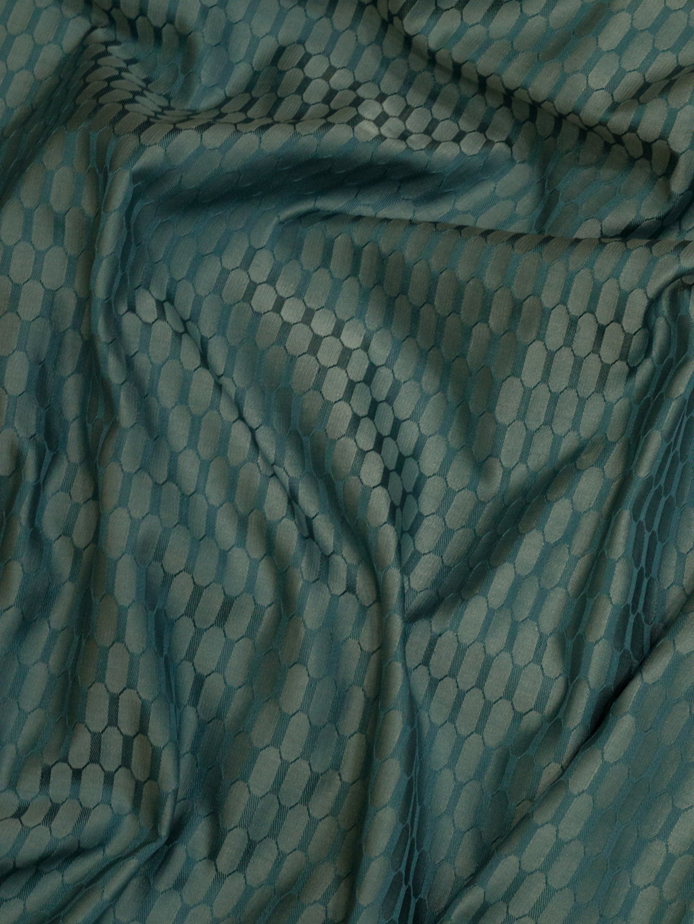 Steel Blue Pure Satin Silk Handloom Saree with Allover Alfi Jamawar Tanchui & Zari Vasket Blouse